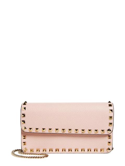 Rockstud Leather Wallet on a Chain