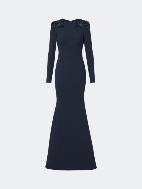 REBECCA VALLANCE Adrienne embellished crêpe gown