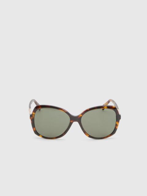 KAREN MILLEN Rounded Gold Detail Sunglasses