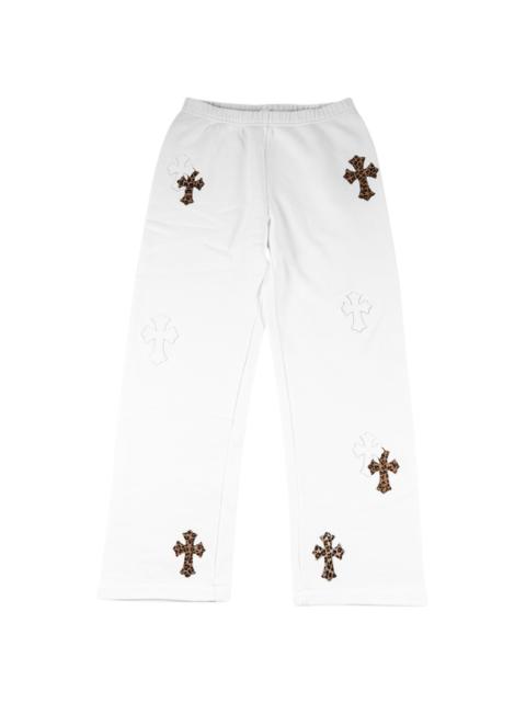 Chrome Hearts Patch Sweatpants "Leopard / White" CHRM1379