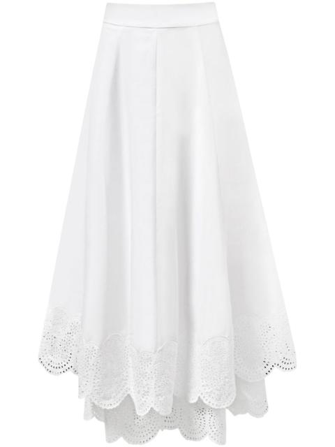 Alejandra Alonso Rojas broderie midi skirt