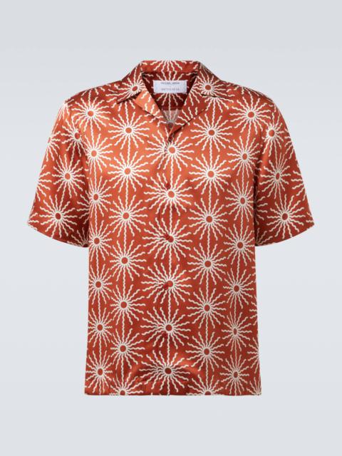 FRESCOBOL CARIOCA Roberto printed silk bowling shirt