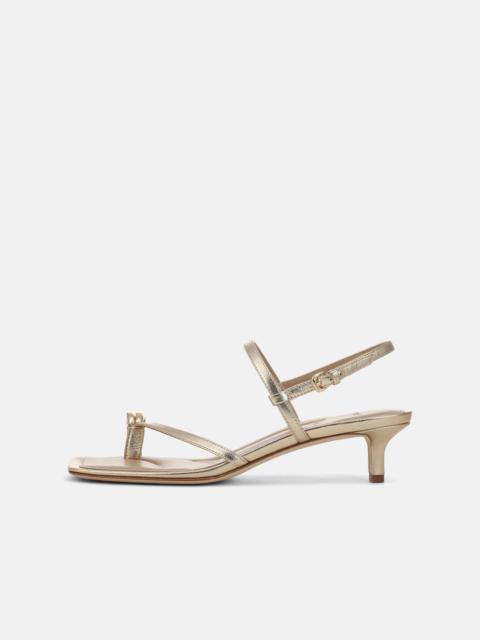 Vince Polli Leather Heeled Toe-Ring Sandal