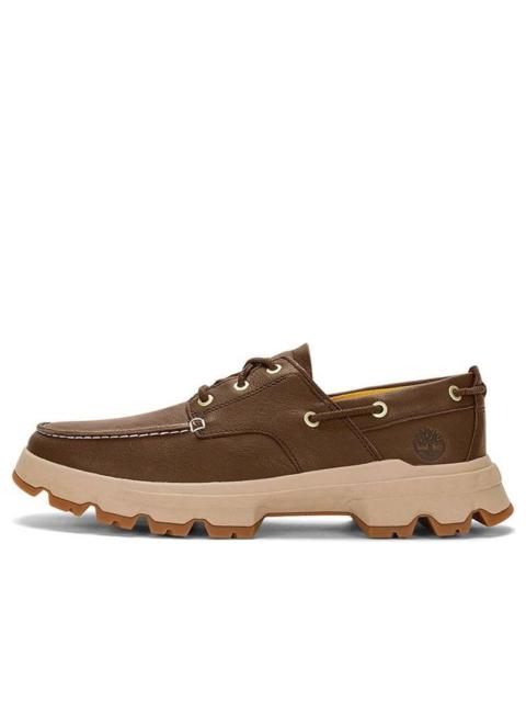 Timberland Timberland Greenstride Originals Ultra Leather Boat Shoes 'Dark Brown' A5RH4W
