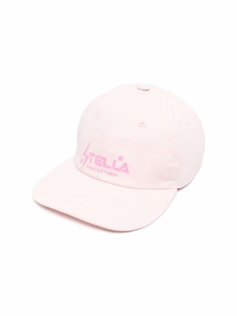 Stella McCartney logo-print flat-peak cap