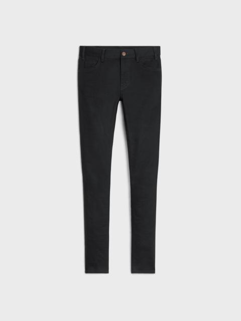 CELINE Neo skinny jeans in pure black wash denim