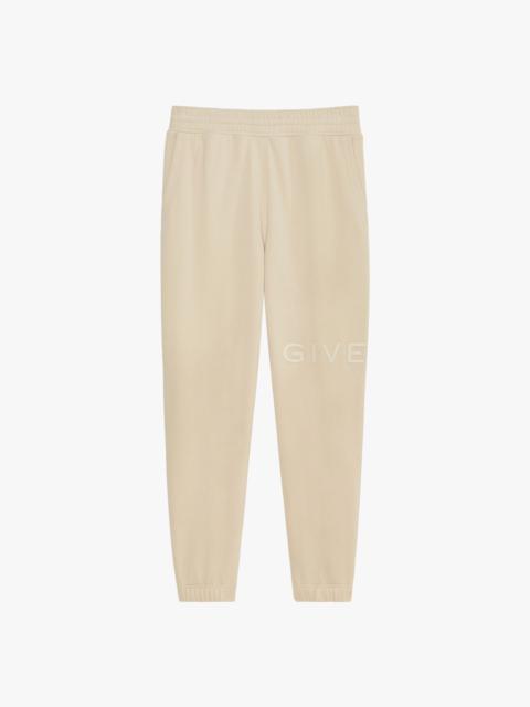 SLIM-FIT JOGGER PANTS IN EMBROIDERED FLEECE