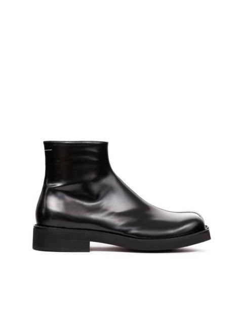 MM6 Maison Margiela Trunk leather ankle boots
