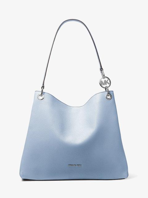 MICHAEL KORS Christina Large Pebbled Leather Shoulder Bag