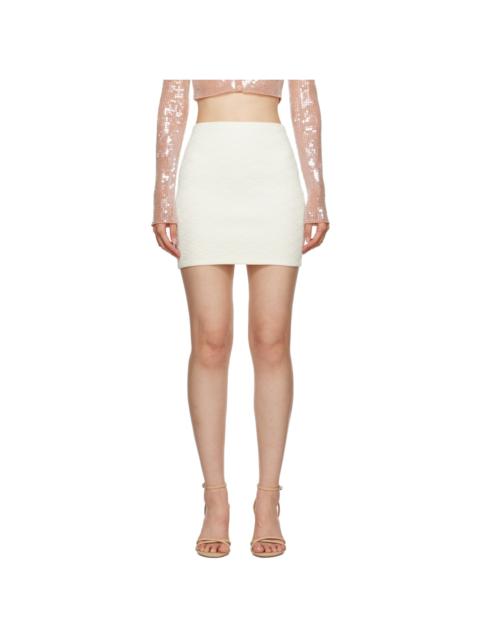 Off-White Jacquard Miniskirt