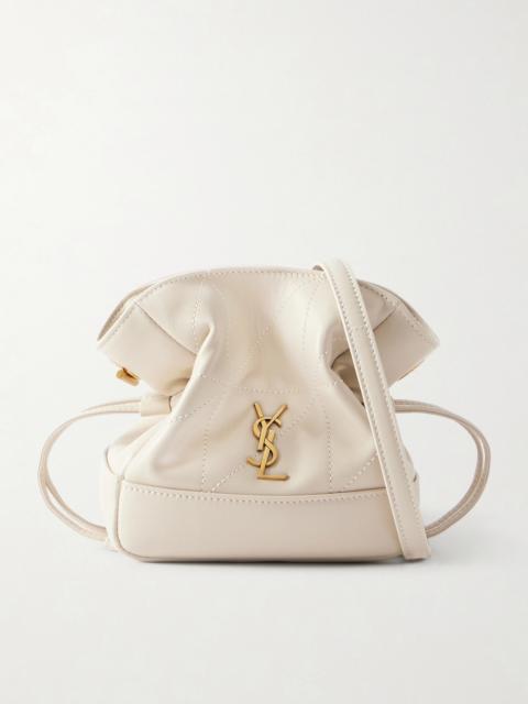 SAINT LAURENT Jamie Quilted Leather Bucket Bag