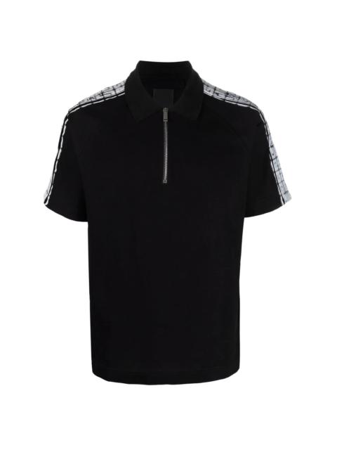 4G half-zip polo shirt