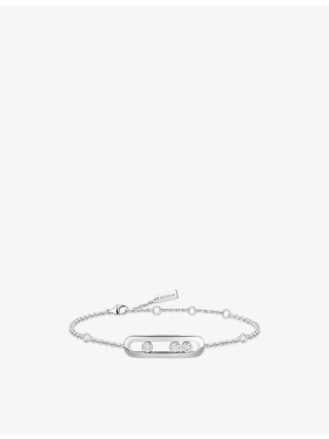 MESSIKA Baby Move 18ct white-gold and diamond bracelet