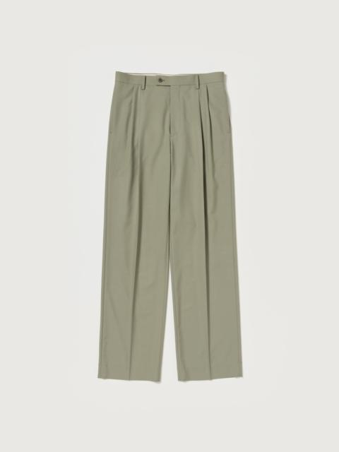 AURALEE ULTRA FINE TROPICAL WOOL TWO-TUCK SLACKS