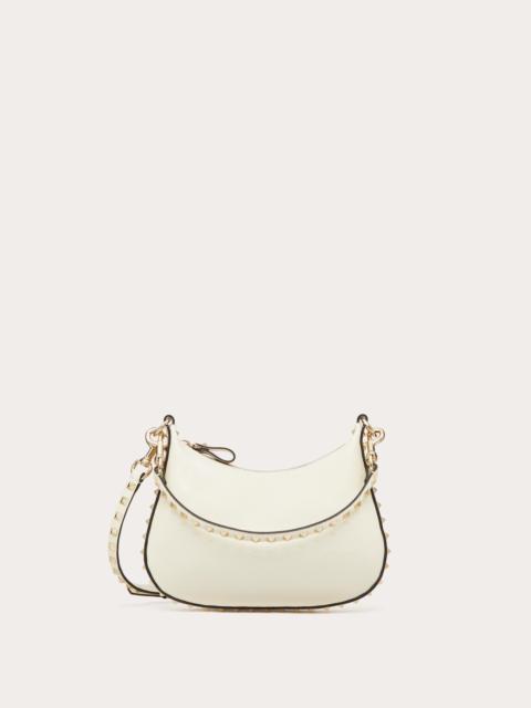 SMALL ROCKSTUD HOBO BAG IN GRAINY CALFSKIN