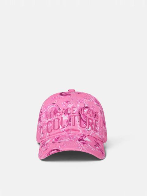 VERSACE JEANS COUTURE Printed Canvas Baseball Cap