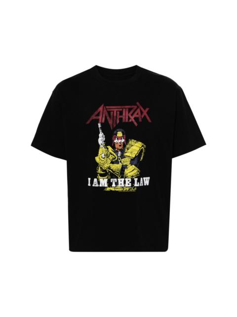 x Anthrax logo-print T-shirt