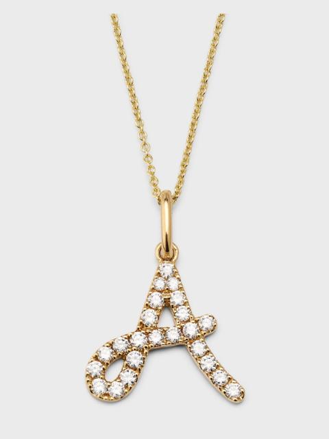 SYDNEY EVAN 14k Diamond Pave Initial Necklace