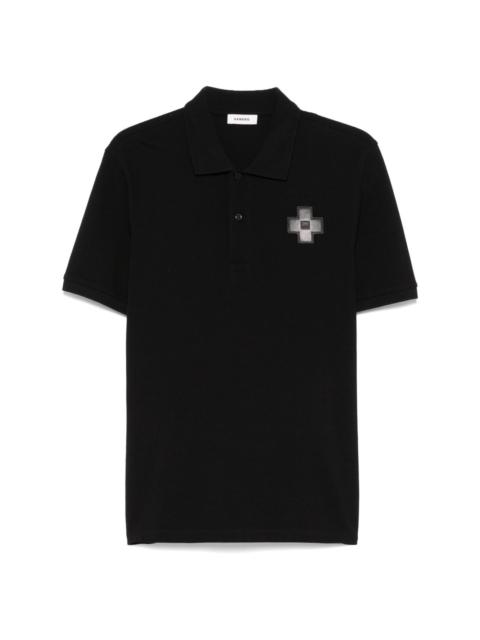 Sandro logo-patch polo shirt