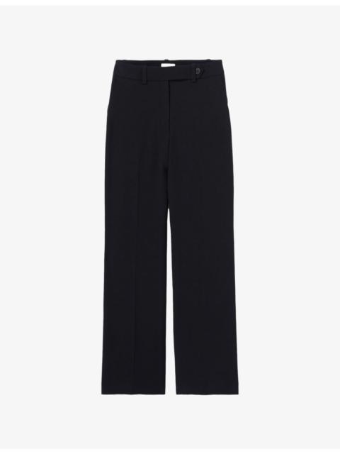 Claudie Pierlot Tailored Straight-Leg Mid-Rise Woven Trousers