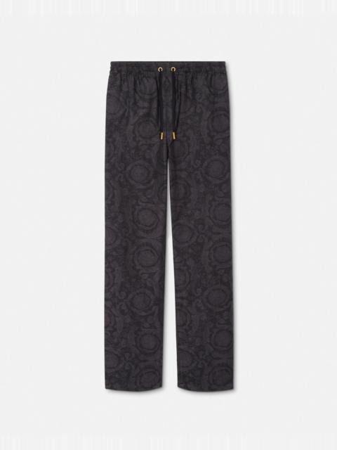 VERSACE Barocco Chambray Jacquard Pants