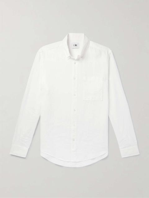 NN07 Arne Button-Down Collar Linen Shirt