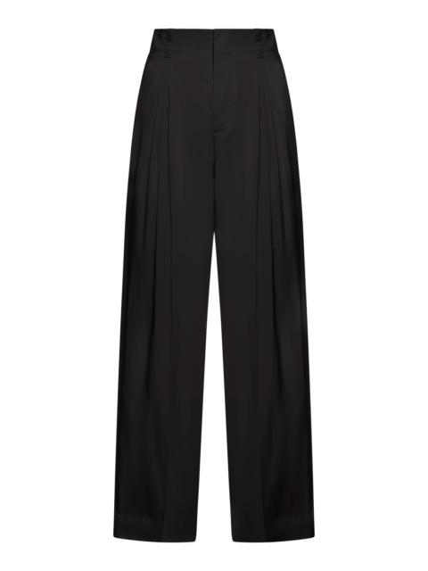 SILK AND COTTON TROUSERS