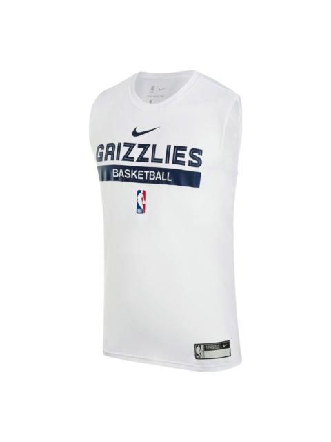 Nike Nike x NBA DRI-FIT Memphis Grizzlies Training Jerseys 'White' FN5207-100
