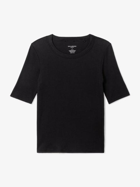 M.M.LaFleur Chana Fitted T-Shirt - Organic Ribbed Pima Cotton