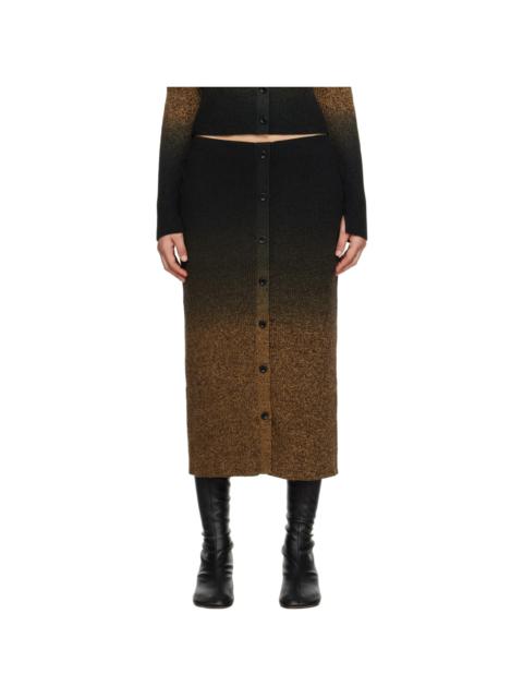 Proenza Schouler Black & Brown Proenza Schouler White Label Midi Skirt