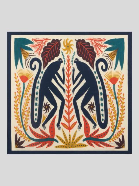Etro ETRO X TABBY BOOTH SILK TWILL SCARF WITH PLACED PRINT