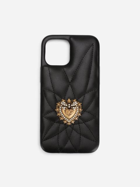Dolce & Gabbana Quilted calfskin Devotion iPhone 12 Pro max cover