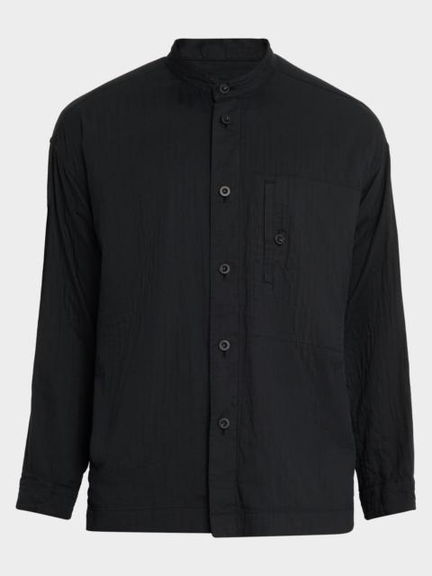 ISSEY MIYAKE Men's Double-Faced Cotton Button-Down Shirt
