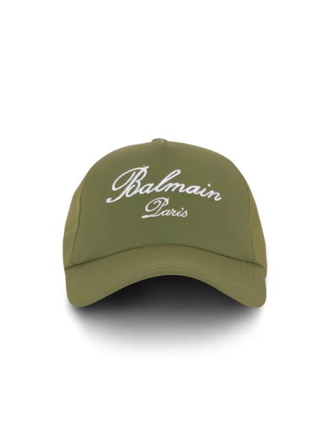 Balmain Embroidered Balmain Paris cap