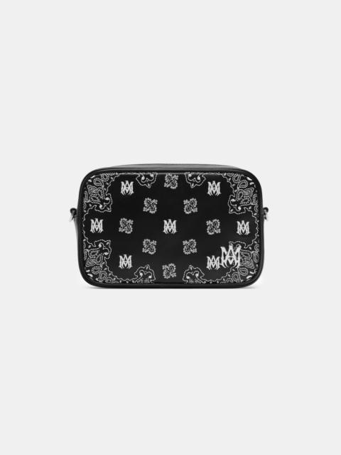 AMIRI BANDANA EMBROIDERED CAMERA CASE