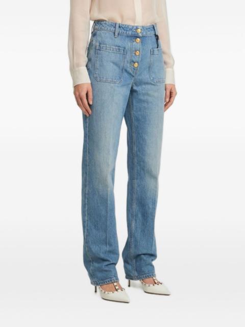 Valentino button-embellishment jeans