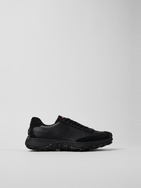 CAMPER Drift Trail Black Recycled PET and Leather Sneakers for Women.