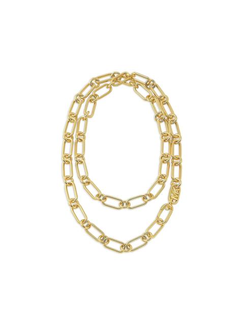 MICHAEL KORS logo link-chain necklace