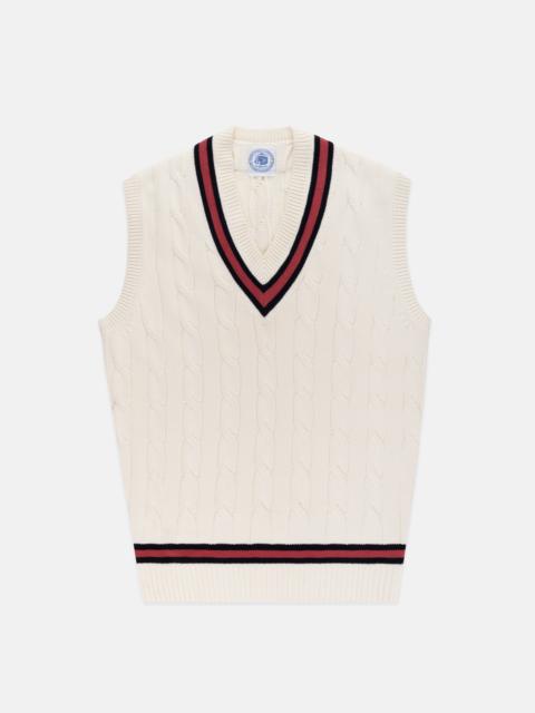 J. PRESS COTTON CRICKET VEST