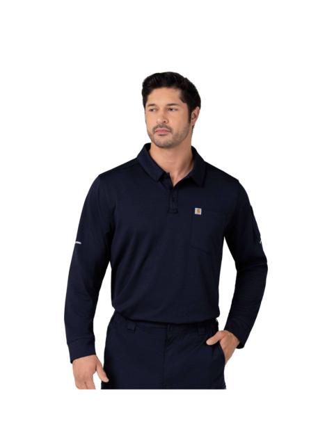Carhartt Rugged Flex® RSCU Heavyweight Long Sleeve Polo Scrub Top