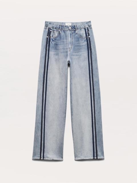 rag & bone Miramar Terry Wide-Leg Track Pants Cotton Terry