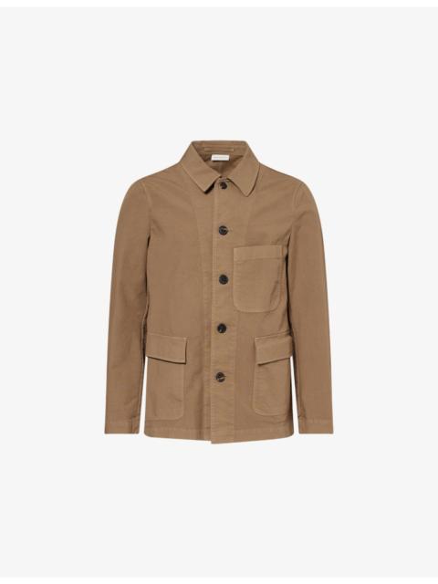 Dries Van Noten Braxton Patch-Pocket Cotton Field Jacket