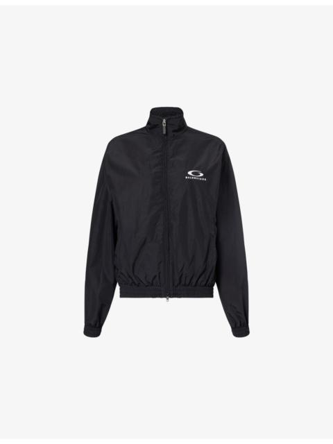 BALENCIAGA Logo-Embroidered Cotton-Blend Track Jacket