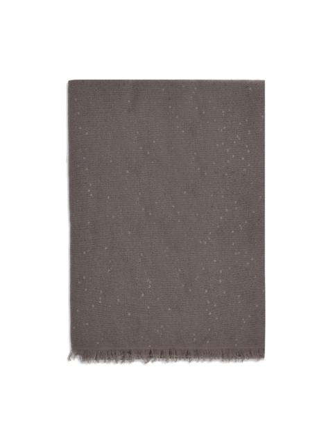 Brunello Cucinelli sequin-embellished frayed scarf