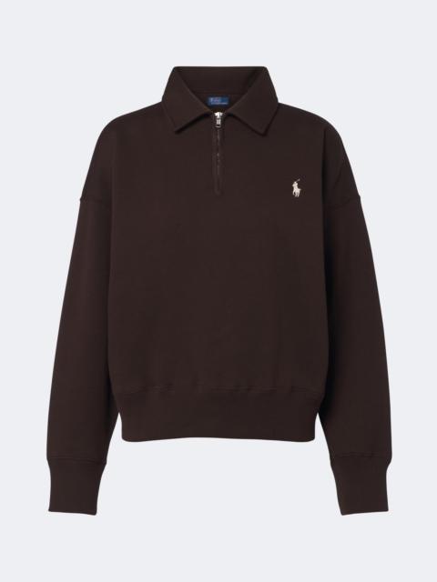 Polo Ralph Lauren Cotton-blend jersey polo sweatshirt