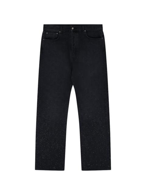 AMIRI Crystal Burst MA Paisley Straight Jeans "Vintage Black" AMDNGH1035 097