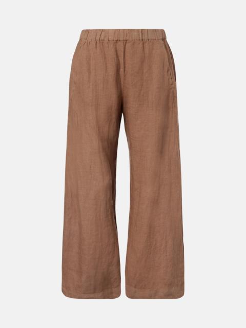 velvet Lola linen straight pants
