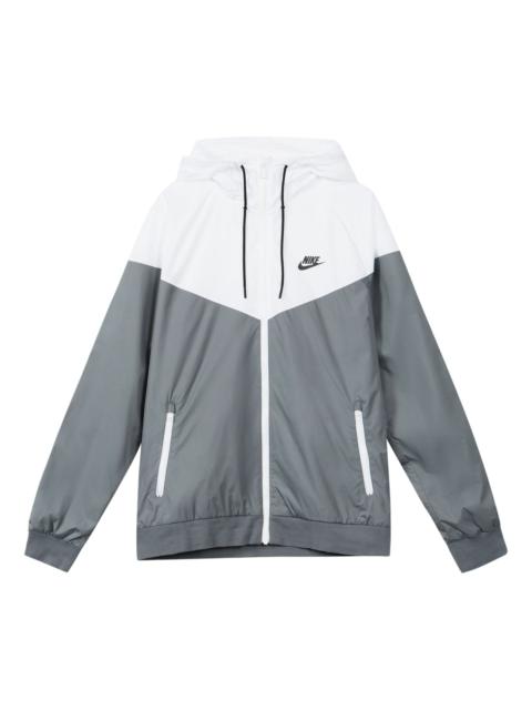 Nike NIKE Sportswear Windrunner Full-Zip Jacket 'White Grey' 727325-084