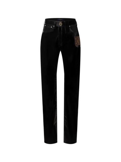 Louis Vuitton Monogram Patch Stretch Nylon Pants