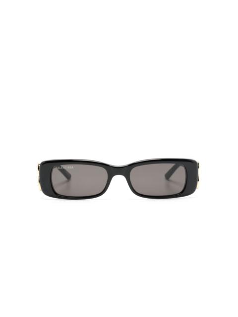 logo-plaque rectangle-frame sunglasses